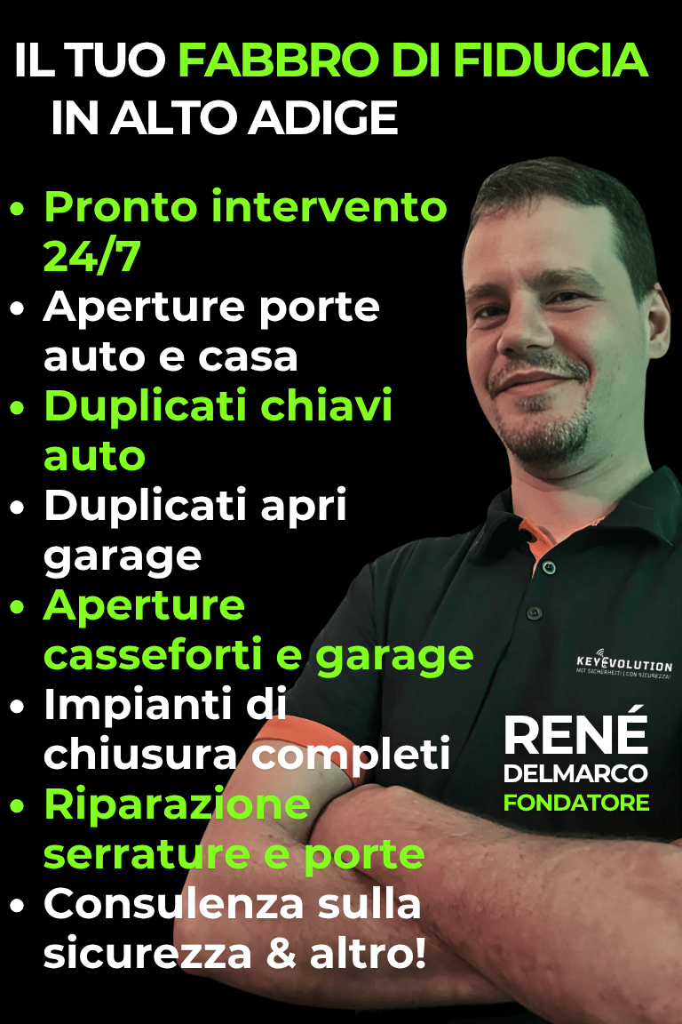 Duplicazione chiavi auto in Alto Adige – Keyevolution Servizio Chiavi Bressanone